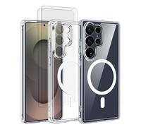 EVETANE Coque Samsung Galaxy S25 Ultra Compatible Magsafe + 2 Vitres Protection Ecran