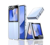 EVETANE Coque Samsung Galaxy Z Flip 7 fe Anti-Chocs avec Bords Renforcés en silicone Transparente