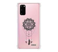 Evetane - Coque Silicone Compatible avec Samsung Galaxy S20 - Protection Souple et Renforcée - Coins Antichocs - Fine et Transparente - Coque Arrière - Tattoo