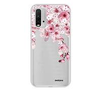 Evetane - Coque Silicone Compatible avec Xiaomi Redmi 9T - Protection Intégrale 360, Fine et Transparente - Coque Avant & Arrière - Haute Résistance - Cerisier