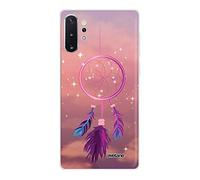 Evetane - Coque Silicone Compatible Samsung Galaxy Note 10 Plus - Protection Intégrale 360, Fine et Transparente - Coque Avant & Arrière - Haute Résistance - Attrape rêve Rose