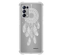 Evetane - Coque Silicone pour Oppo Find X3 Lite - Protection Souple et Renforcée - Coins Antichocs - Fine et Transparente - Coque Arrière - Attrape Reve Blanc
