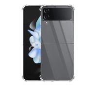 EVETANE Coque Samsung Galaxy Z Flip 4 Anti-Chocs avec Bords Renforcés en silicone Transparente