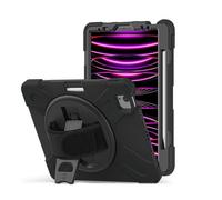 Coque Antichoc Noire Robuste Pour Ipad Pro 11 Pouces/ Ipad Air (2020 Et 2022) Avec Poignée Ajustable