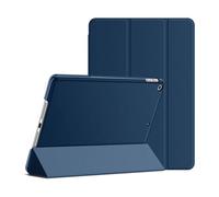 EVETANE Etui Smart Cover iPad 10.2 Pouces (2019/2020/2021) Bleu à rabat avec support