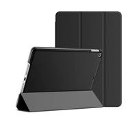 EVETANE Étui Smart Cover iPad 10,2 Pouces Noir Étui à Rabat avec Support iPad (2019/2020/2021)