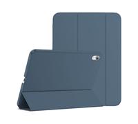 EVETANE Etui Smart Cover à Rabat avec Support pour iPad 10.9" 10e Génération (2022) / iPad 11" A16 (2025) Bleu