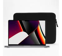 EVETANE Housse de protection zippé noir compatible Macbook Pro 14