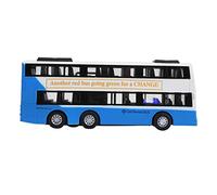 Evetounmn 1:90 Modèle de Bus à Deux étages, Jouet de véhicule à remonter, Voiture pour Enfants en Alliage avec Effets Lumineux et sonores, modèle réduit en métal moulé sous Pression à Haute (Blanche)