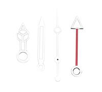 Evetounmn Ensemble d’aiguilles d’horloge en alliage pour montre, aiguilles de remplacement lumineuses pour mouvement ETA3186, comprend les trois aiguilles ainsi qu’une boîte de rangement