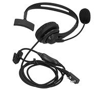 Evetounmn K - Casque d’interphone à main avec microphone pour la fonction VOX, écouteur sans fil mono-face compatible avec les modèles KPG27D, TH-D7, TK-208, micro à perche rotatif à