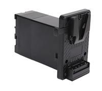Evetounmn Plaque d'adaptateur de Conversion de Batterie à Montage en V entièrement décodée vers la série BP U, Adaptateur d'alimentation à Montage en V, Plaque en Alliage de Zinc de 108 mm