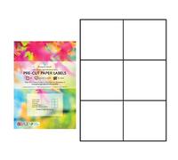 EVG A4 Étiquettes Prédécoupées, Blanches | 30 Feuilles, 180 au Total | Étiquettes d'Adresse Autocollantes Brillantes | Papier Autocollant Imprimable au Jet d'Encre et Laser | 2 x 3, 6 par Feuille