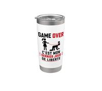 EVG Game Over Derniers Jours De Liberté Humour Mariage Gobelet isotherme en acier inoxydable double paroi