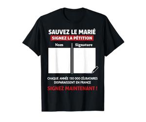 EVG Humour Sauvez Le Marié Pétition T-Shirt