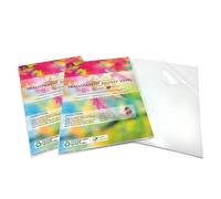 EVG Lot de 2 x 10 Feuilles A4 en Vinyle Transparent Brillant Autocollant | Compatible Imprimante à Jet d'Encre | Vinyle Autocollant de Qualité Imprimable | Graphique HD Transparent, Anti-Déchirure