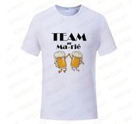 EVG Team Future Groom Man Tops mode Beer Wedding Party Tee French Single Farewell Bachelor Party Tshirt Team Married T-Shirt 2XL,3XL,4XL,5XL,L,M,S,XL