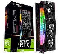 EVGA 10G-P5-3897-KR GeForce RTX 3080 FTW3 Ultra Gaming, 10GB GDDR6X, iCX3 Technology, ARGB LED, Plaque arrière en métal