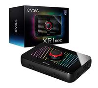 EVGA Carte de Capture XR1 Pro, 1440p/4K HDR Capture/Passthrough, certifiée pour OBS, USB 3.1, ARGB, mixeur Audio, PC, PS5, PS4, Xbox Series X et S, Xbox One, Nintendo Switch, 144-U1-CB21-LR