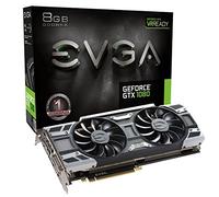 EVGA GeForce GTX 1080 Founders Edition, 8 Go GDDR5X, LED, DX12 OSD Support (PXOC) Carte Graphique 08G-P4-6180-KR REF Real Boost Clock: 1733 MHz Noir/Gris