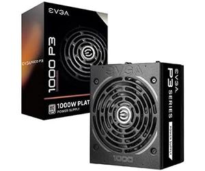 EVGA Supernova 1000 P3, 80 Plus Platinum 1000 W, Fully Modular, Eco Mode with FDB, 10 Year Warranty, Includes Power on, Compact 180 mm, Power Supply 220-P3-1000-X2 (EU) Noir