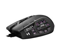 EVGA X15 MMO Souris Gaming filaire 8k Noir 16000 DPI 5 Profils 20 Boutons Ergonomique 904-W1-15BK-KR