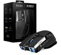 Souris optique sans fil EVGA X20 16 000 DPI noire