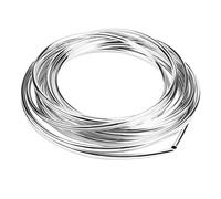 EVGATSAUTO Bande de Moulage de Porte de Voiture, 6 m/19.7ft Bande de Garniture de moulure de Bord de Porte de Voiture Moule de Couverture de Contre Les Rayures(Argent)
