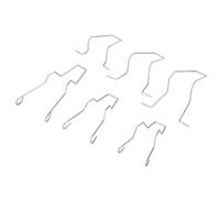 EVGATSAUTO C, Pince à Ressort de Retenue D'ampoule de Voiture, 6 Pièces 5ZHSFULLKIT Acier Phare Dip Faisceau de Croisement Lampe Frontale Ampoule Retenue Pince à Ressort Pince pour H1/H3/H4/H7