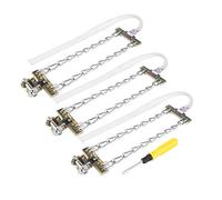 EVGATSAUTO Chaînes antidérapantes de Pneu, 3 pièces antidérapantes Boue Glace Neige chaîne de Pneu Hiver sécurité Ceinture de Pneu pour Voiture Camion SUV Tissu Oxford, Acier(M)