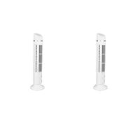 EVGATSAUTO Lot de 2 Ventilateurs Tour sans Lame, 10,5 x 38 cm | Ventilateur de Refroidissement sans Lame, Oscillant à 90 Degrés, Silencieux, USB, Ventilateur de Bureau avec Lumière