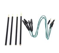 EVGATSAUTO Stylos de Sonde DC 12 V, 4 Pièces/Ensemble Stylos de Sonde LED Broches de Cadre BDM avec Remplacement de Câble de Connexion pour Carte ECU KTAG/KESS