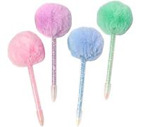 EVGOOGYY Lot de 4 stylos pour peinture diamant avec pompons pour nail art