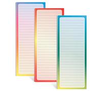 Evherv Blocs-notes magnétiques pour réfrigérateur | Blocs-notes entièrement magnétiques pour listes d'épicerie, liste de courses, liste de choses à faire | Blocs-notes ombrés pour réfrigérateur | 100