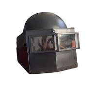 EVI Casque de costumade de collection - Masque complet robuste de science-fiction pour adulte, affichage de collection et costume d'Halloween (noir)