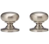 EVI Herrajes 1007/25 - Boutons, Poignée de meuble, pack de 2 unités, finition inox mat (stainless steel)