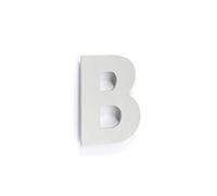 EVI Herrajes 650/120 -Lettre de la maison, "B" de 120mm, des ancrajes soudés, finition inox mat (stainless steel)