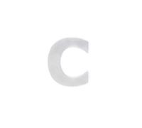 EVI Herrajes 650/80 -Lettre de la maison, "C" de 80mm, finition inox mat (stainless steel)