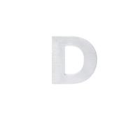 EVI Herrajes 650/80 -Lettre de la maison, "D" de 80mm, finition inox mat (stainless steel)