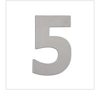 EVI Herrajes 650/80 -Numéro de la maison, "5" de 80mm, finition inox mat (stainless steel)