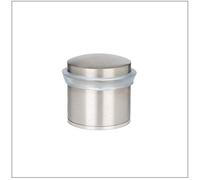 EVI Herrajes | Butée De Porte | 28 x 30 mm | Base filetée | Caoutchouc Transparent | Acier Inoxydabl | Finition Mate | Outils, Vis + Cheville De Fixation Compris | Mod. I-20228CBAM