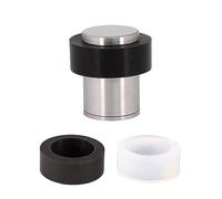 EVI Herrajes | Butée de porte | Acier inoxydable | Ø24x35mm | Finition Mate | Installation par vis | caoutchouc noir et blanc inclus | Mod. 291AM