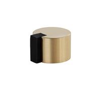 EVI Herrajes | Butée De Porte Adhesive | Ø28X20mm | Laiton - Satiné Mat | Caoutchouc de silicone naturel | Mod. I-391