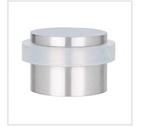 EVI Herrajes, Butée De Porte Adhésive, 35 x 19 mm, Caoutchouc Blanc En Silicone Naturel, Acier inoxydable Finition Mate, Fixation Simple, 100% fonctionnel, Mod. I-140 040140BAM