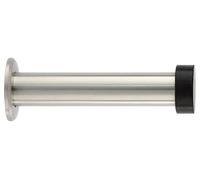 EVI Herrajes | Butée De Porte para InstalLaiton Murale | Longueur: 90 mm | Acier Inoxydabl | Caoutchouc Noir | Amortisseur antichocs | I-128