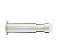 EVI Herrajes | Butée de Porte Pour Mur Ajustable | 88-125 mm | Caoutchouc | Acier Inoxydabl | Finition Mate | Outils, Vis + Cheville De Fixation Compris | Mod. I-182BTPRAM