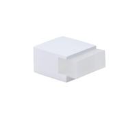 EVI Herrajes | Butées pour portes au sol - Design carré | 20 x 14 mm | Acier laqué blanc - Caoutchouc blanc | Fixation adhésive | I-197/14