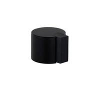 EVI Herrajes Butoir de porte adhésif noir | Ø24 x 20 mm | Acier inoxydable avec caoutchouc de protection | Pour intérieur et extérieur | Protecteur de porte | 04019324NG