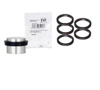 EVI Herrajes | Caoutchouc Protecteur De Rechange Pour Butée De Porte Adhésive | Lot 5 Unités | Compatible avec le Mod. I-163/187/180/190/191 | Rechange D’Origine | Caoutchouc Noir