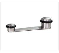 EVI Herrajes I-152 - Butoir de porte, RETENIR, finition inox mat (stainless steel) caoutchouc noir